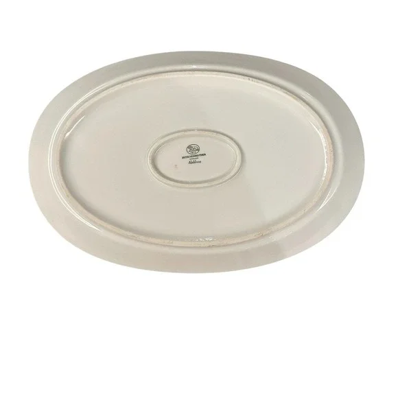 Hutschenreuther Almond Blossom Noblesse 12.5" Oval Platter Gold Trim Bavaria - Picture 3 of 6